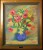 Vase de fleurs printanières. 0.48x0.36 - signé par le peintre. 