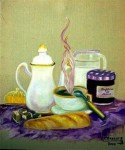 Petit-déjeuner campagnard. 